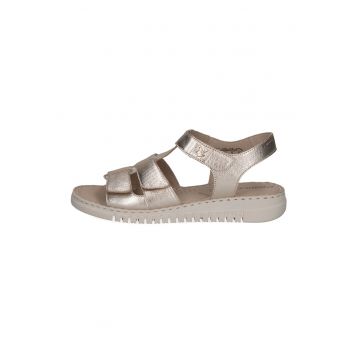 Sandale wedge de piele