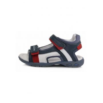 Sandale Baietei -  din Piele - cu Scai - AC290-434