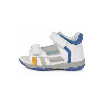Sandale Baieti -  cu Talpa din Cauciuc Flexibil - AC64-226A - Alb