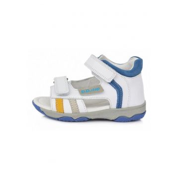 Sandale Baieti -  cu Talpa din Cauciuc Flexibil - Albe - AC64-226A - 20 - Alb