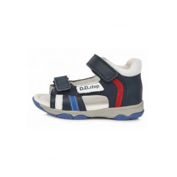 Sandale Baieti -  cu Talpa din Cauciuc Flexibil - Bleumarin - AC64-226 - 20 - Bleumarin