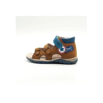 Sandale Baieti -  Inchise la Spate - cu Talpa Flexibila - K330-19 - Maro -