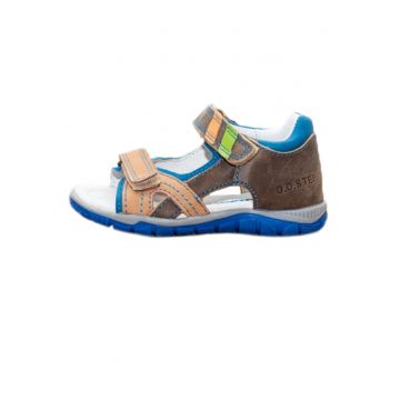 Sandale Baieti -  Inchise la Spate - din Piele - Maro - K330-4000A - Maro