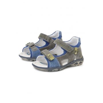 Sandale cu Scai Baieti -  Usoare - Inchise la Spate - Gri - AC290-7010 - Gri