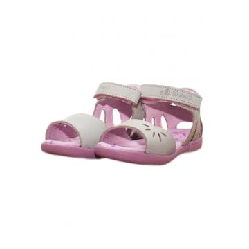 Sandale cu Scai -  din Piele - Inchise la Spate - AC048-802 - Gri