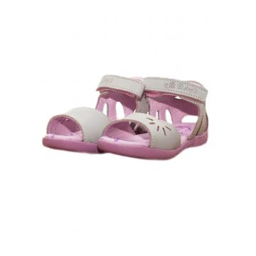 Sandale cu Scai -  din Piele - Inchise la Spate - Gri - AC048-802 - 20 - Gri
