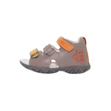 Sandale cu Talpa Flexibila -  pentru Baieti - din Piele - AC625-24A - Gri -