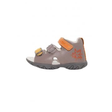 Sandale cu Talpa Flexibila -  pentru Baieti - din Piele - AC625-24A - Gri -