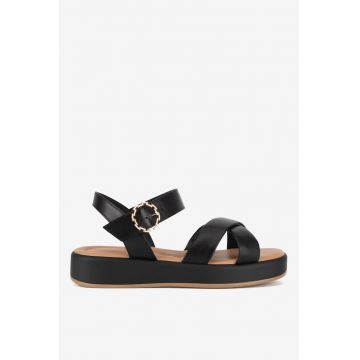 Sandale dama 5905588620815 - Piele naturala - 36 EU - Negru Sandale dama 5905588620815 - Piele naturala - 36 EU - Negru