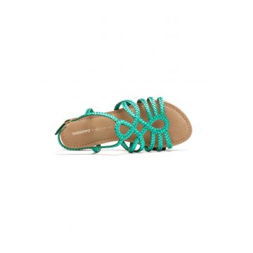 Sandale de piele cu model impletit Yakima