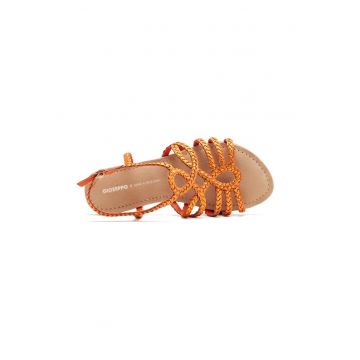 Sandale de piele cu model impletit Yakima
