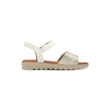 Sandale de piele ecologica cu velcro