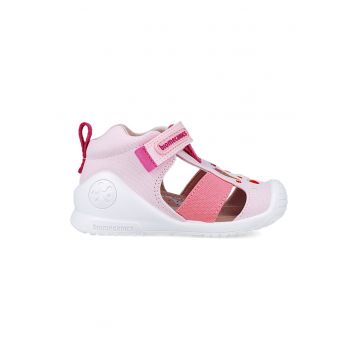 Sandale din material textil cu velcro