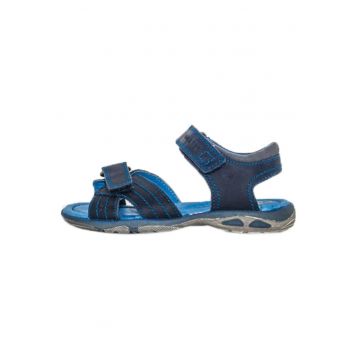 Sandale din Piele Baieti -  Talpa Cauciuc - AC290-56A - Albastru