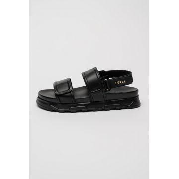 Sandale din piele cu inchidere velcro