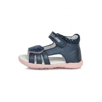 Sandale din Piele Fete -  Flexibile - cu Scai - AC048-297