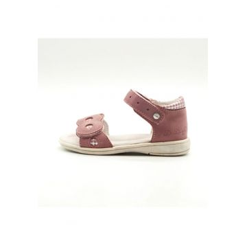 Sandale din Piele Fete -  Inchise la Spate - K03-9 - Roz -
