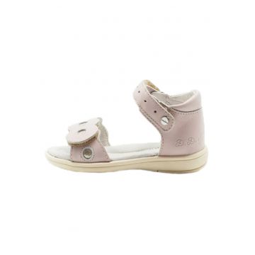 Sandale din Piele Fete -  Inchise la Spate - K03-9A - Crem -