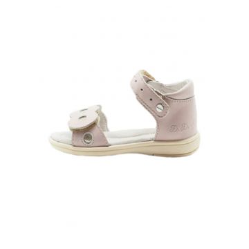 Sandale din Piele Fete -  Inchise la Spate - K03-9A - Crem -
