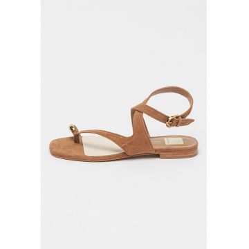 Sandale din piele intoarsa Earla