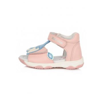 Sandale din Piele -  pentru Copii - Ghiocel - Usoare - AC64-696B - Roz