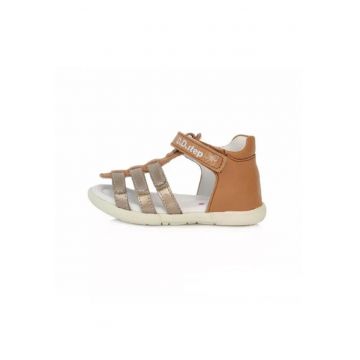 Sandale Fete -  din Piele - Inchise la Spate - AC048-790