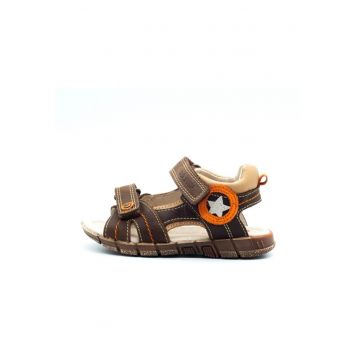 Sandale pentru Baieti -  cu Scai - Flexibile - A039-34B - Maro
