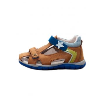 Sandale pentru Baieti -  Inchise - din Piele - Usoare - K330-4006B - Maro -