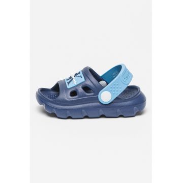 Sandale cu talpa flatform si logo