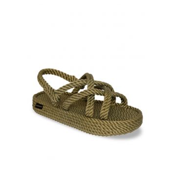 Sandale dama -  302957385 - Kaki - Textil