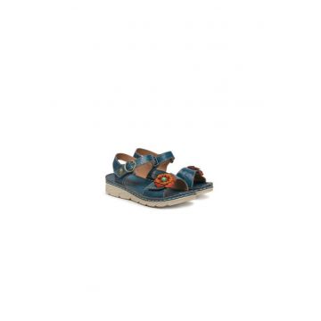 Sandale dama  305012746 - Piele naturala - Albastru