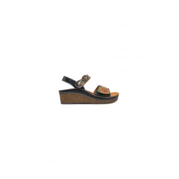 Sandale dama  305012838 - Piele naturala - Negru