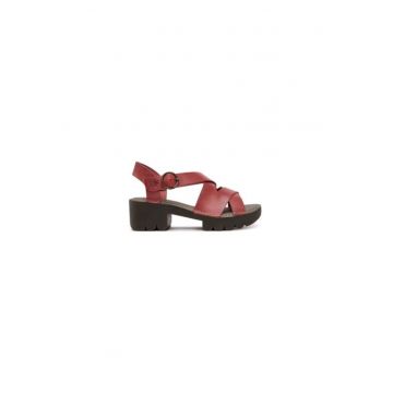 Sandale dama  305140456 - Piele naturala - Rosu