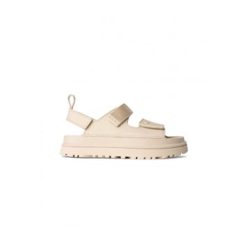 Sandale dama -  casual - poliuretan - bej