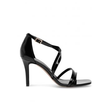 Sandale dama negru sintetic