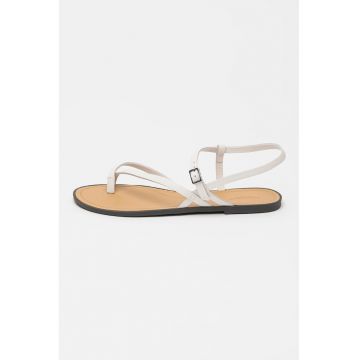 Sandale de piele cu barete multiple