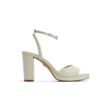 Sandale de piele cu toc masiv Gracious
