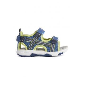 Sandale de piele ecologica si plasa cu velcro Sandale de piele ecologica si plasa cu velcro