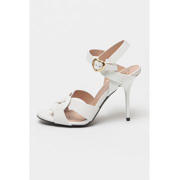 Sandale din piele cu toc stiletto