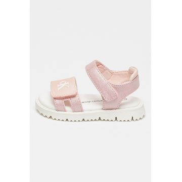 Sandale din piele ecologica cu inchidere velcro