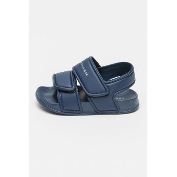 Sandale din piele ecologica cu inchidere velcro