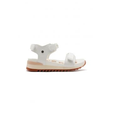 Sandale din piele ecologica cu inchidere velcro