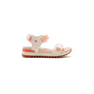 Sandale din piele ecologica cu inchidere velcro