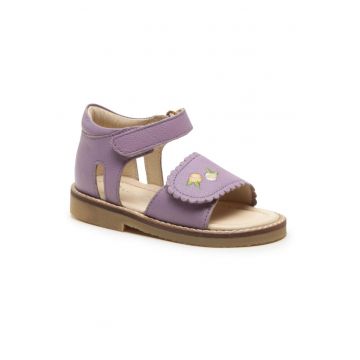 Sandale fata -  Piele naturala - Violet