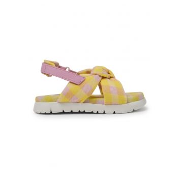 Sandale slingback Oruga 743 - Galben/Roz