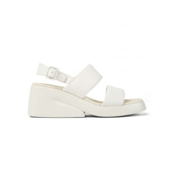 Sandale wedge de piele Kaah