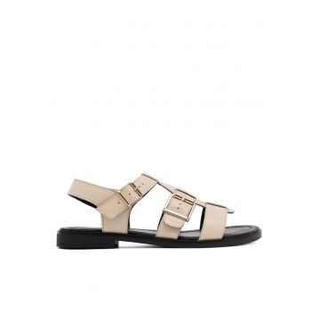 Sandale dama -  590486281102437 - Piele naturala - Bej