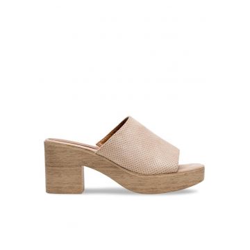 Sandale dama -  Textil - Bej