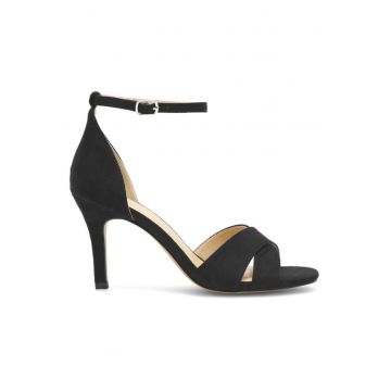 Sandale dama -  Textil - Negru - Negru