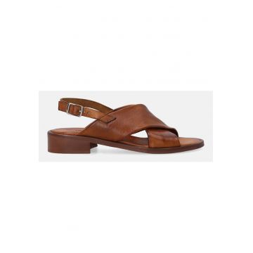 Sandale de piele cu barete incrucisate